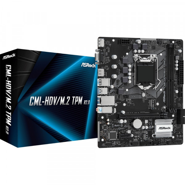 Фото - Материнская плата ASRock CML-HDV/M.2 TPM R2.0