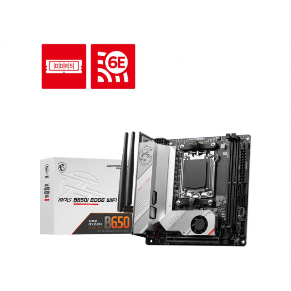 Фото - Материнська плата MSI MPG B650I EDGE WIFI DDR5