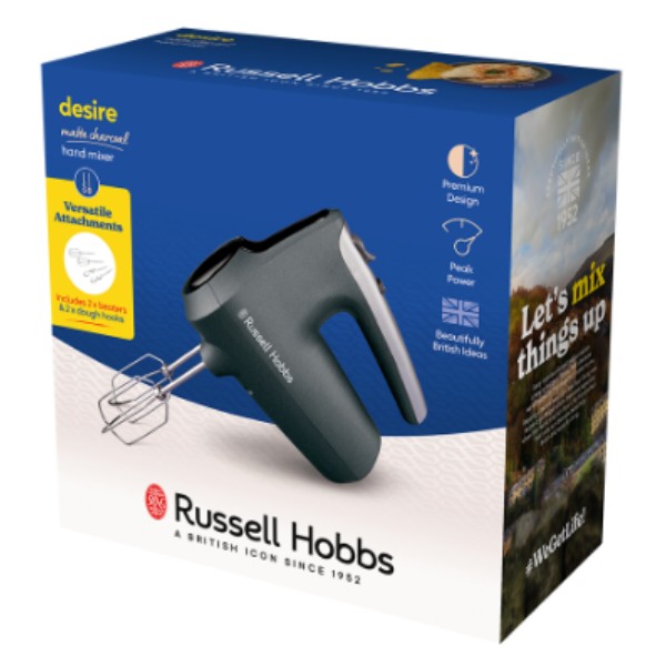 Фото - Міксер Russell Hobbs 27151-56 Matte Charcoal Hand Mixer