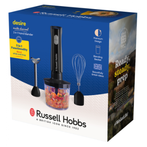 Фото - Блендер погружной Russell Hobbs 27141-56 Matte Charcoal 3 in 1 Hand Blender