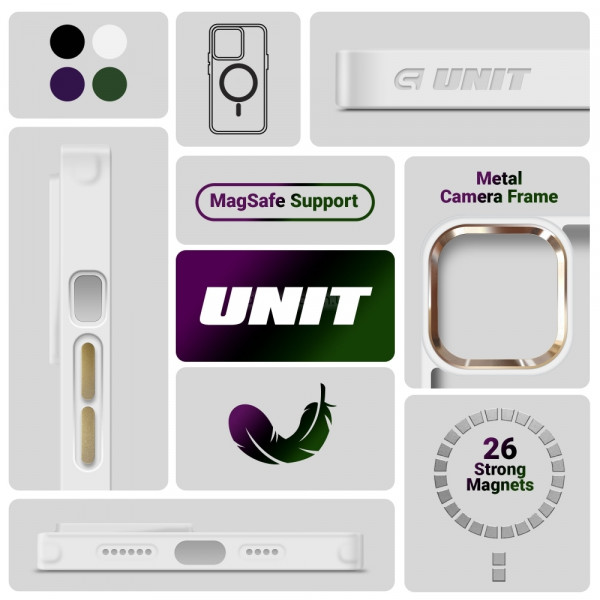 Фото - Чохол для смартфону Armorstandart Unit MagSafe for Apple iPhone 14 Matte Clear (ARM66946)