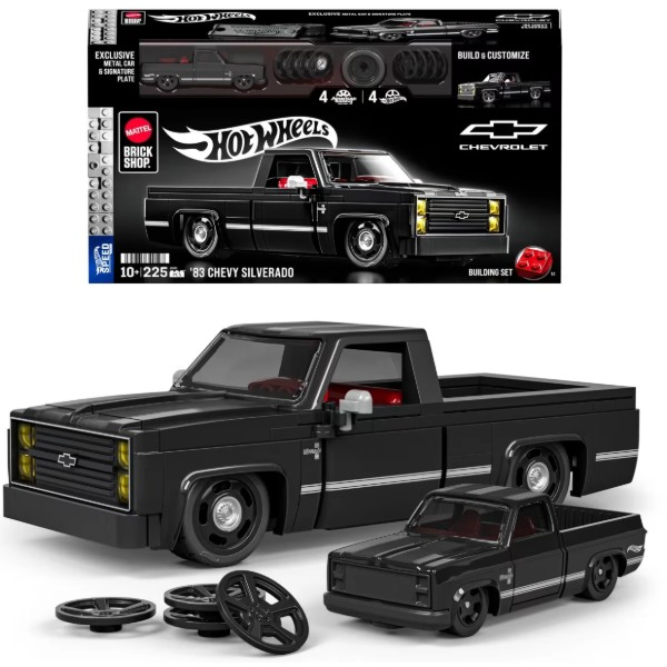 Фото - Колекційна машинка-конструктор Mattel Brick Shop Chevy '83 Silverado серії Speed Mattel Brick Shop (JKG42)