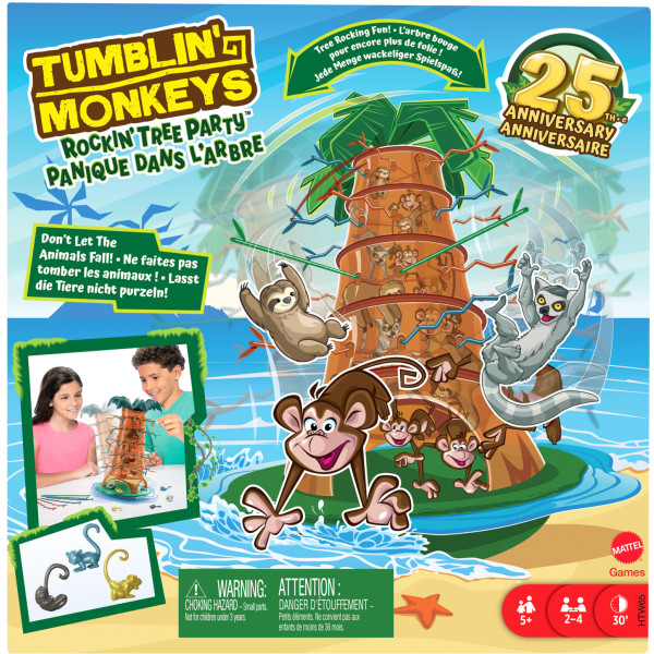 Фото - Настільна гра (5-7 років) Mattel games "Мавпочки-акробатки на дереві" (HTW65)