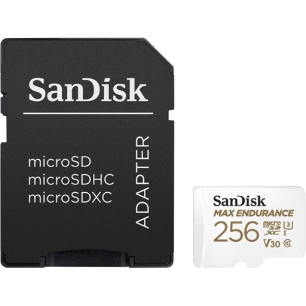 Фото - Карта памяти SanDisk Max Endurance microSDXC 256GB + SD Adapter (SDSQQVR-256G-GN6IA) Фото - Карта памяти SanDisk Max Endurance microSDXC 256GB + SD Adapter (SDSQQVR-256G-GN6IA)