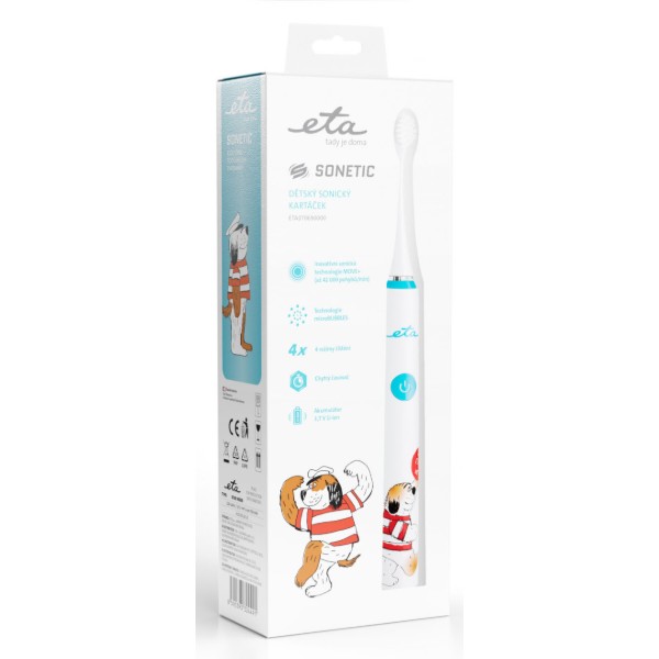 Фото - Зубна щітка електрична ETA Sonetic Kids Maxipes Fig 0706 90000