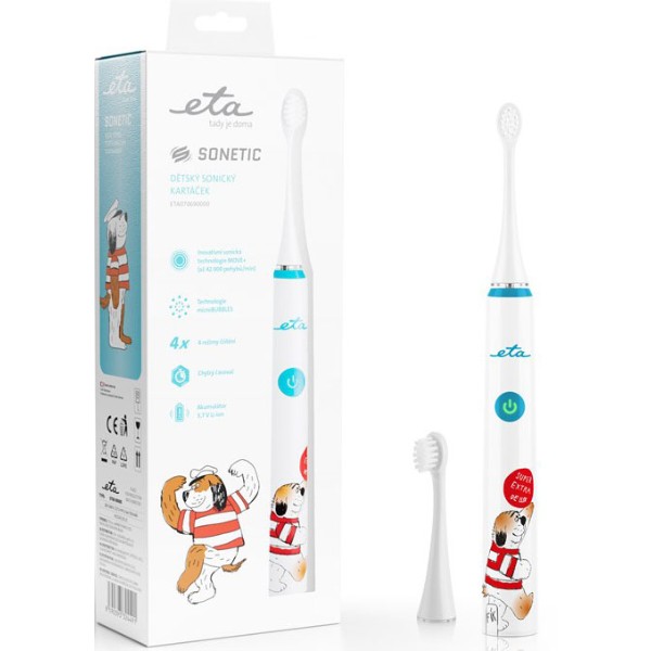 Фото - Зубна щітка електрична ETA Sonetic Kids Maxipes Fig 0706 90000 Фото - Зубна щітка електрична ETA Sonetic Kids Maxipes Fig 0706 90000