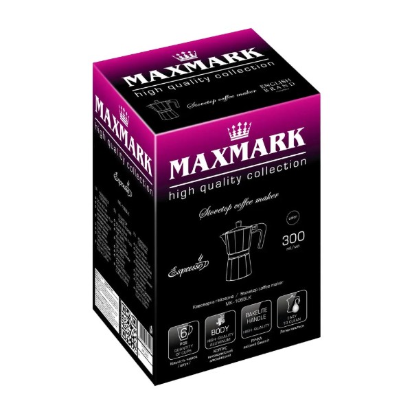 Фото - Кофеварка гейзерная Maxmark MK-2106BLK