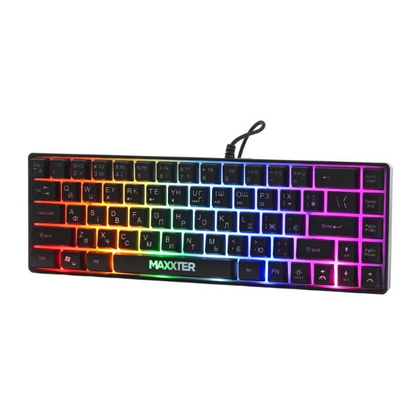 Фото - Клавиатура проводная игровая Maxxter  KBG-C03BUL-UA