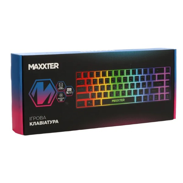 Фото - Клавиатура проводная игровая Maxxter  KBG-C03BUL-UA