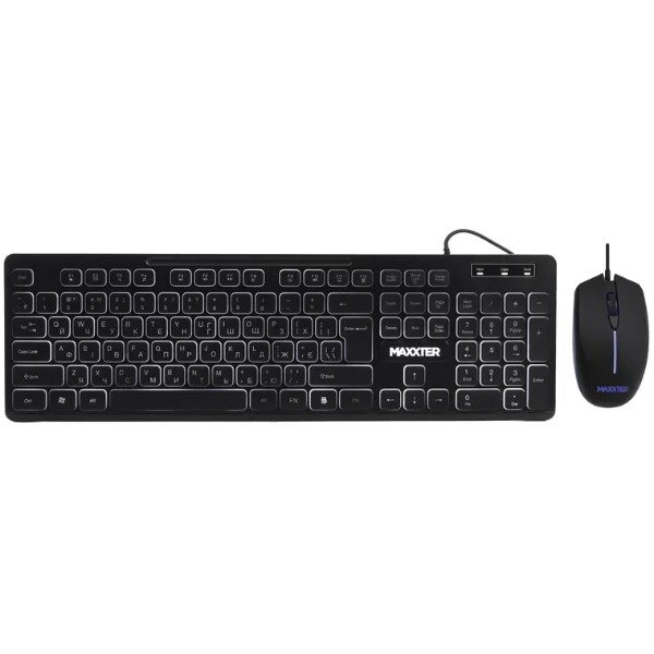 Фото - Клавиатура+мышь Maxxter KMS-CM-04UL-UA Black Фото - Клавиатура+мышь Maxxter KMS-CM-04UL-UA Black