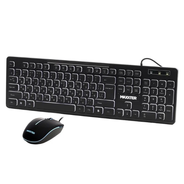 Фото - Клавиатура+мышь Maxxter KMS-CM-04UL-UA Black