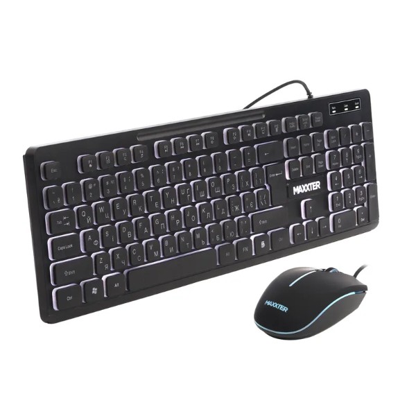 Фото - Клавиатура+мышь Maxxter KMS-CM-04UL-UA Black