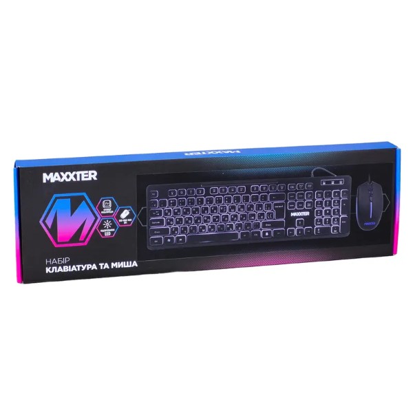 Фото - Клавиатура+мышь Maxxter KMS-CM-04UL-UA Black