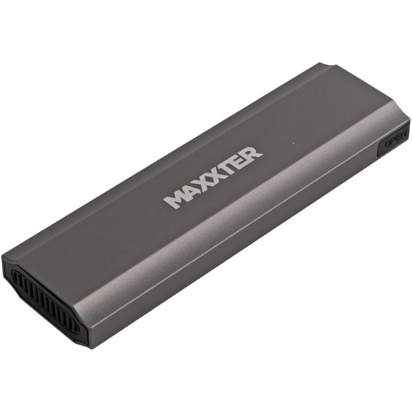 Фото - Зовнішня кишеня Maxxter M.2 NVMe PCIe, USB 3.1 Type-C Gen2, Metal, Black (EHDE-2280S-02)