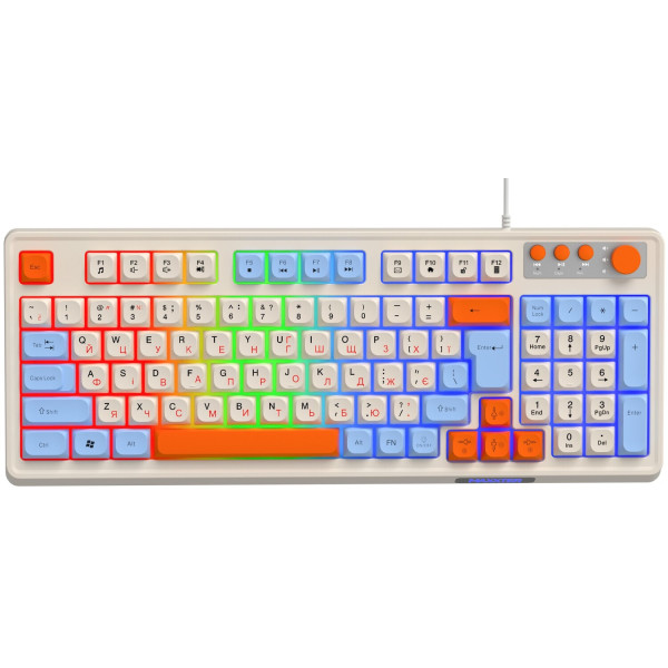 Фото - Клавиатура проводная игровая Maxxter KBG-3C01-UA