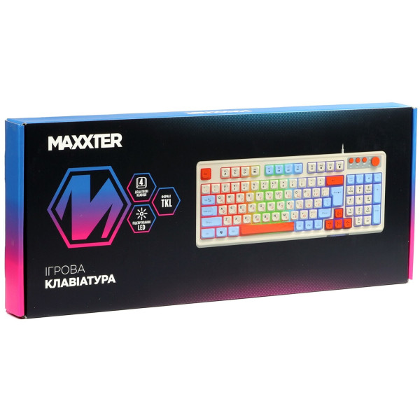 Фото - Клавиатура проводная игровая Maxxter KBG-3C01-UA