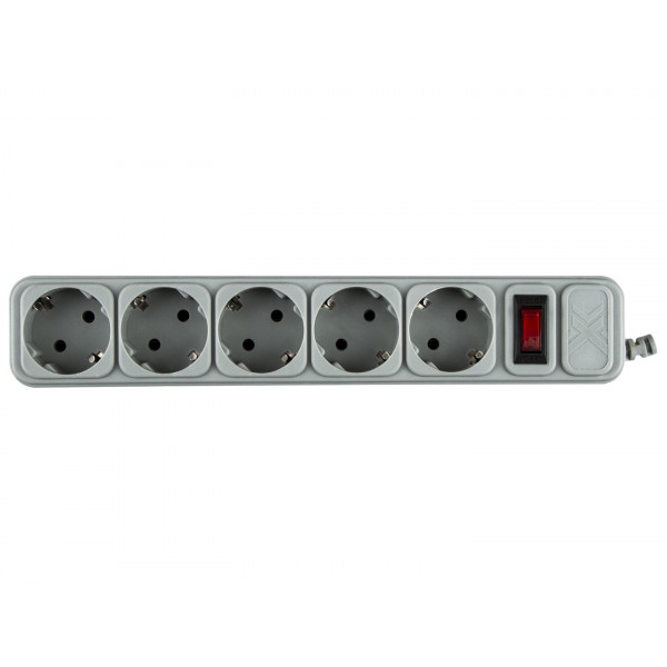 Фото - Сетевой фильтр Maxxter SPM5-G-10G, 3м кабель, 5 розеток