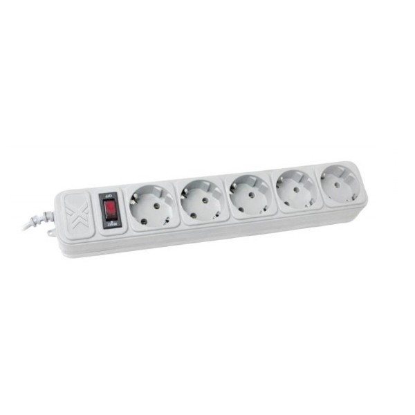 Фото - Мережевий фільтр Maxxter SPM5-G-15G Grey, 4.5m, 5 розеток