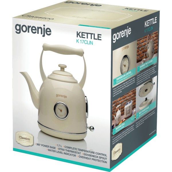 Фото - Електричний чайник Gorenje K 17 CLIN