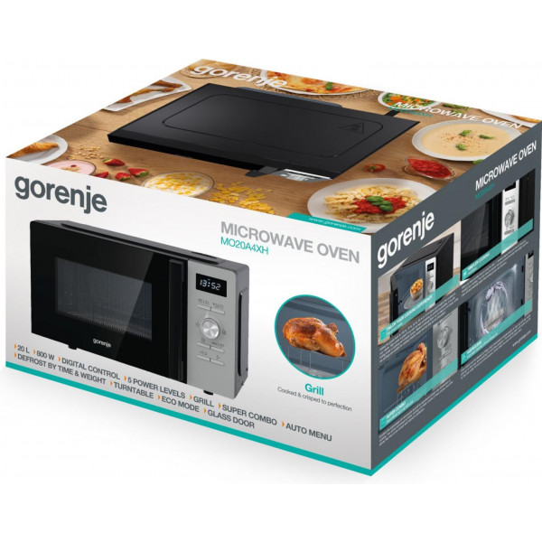Фото - Мікрохвильова піч (НВЧ) Gorenje MO20A4XH 