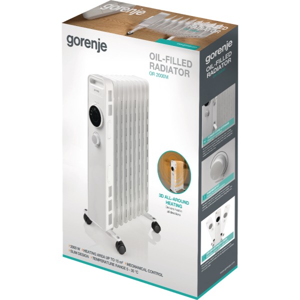 Фото - Обігрівач масляний Gorenje OR2000M