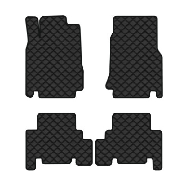 Фото - Коврики из экокожи в салон авто EVAtech для A-Class (W168) Short Mercedes-Benz 1997-2004 1 поколение Htb EU (MB21401PC4BBB)