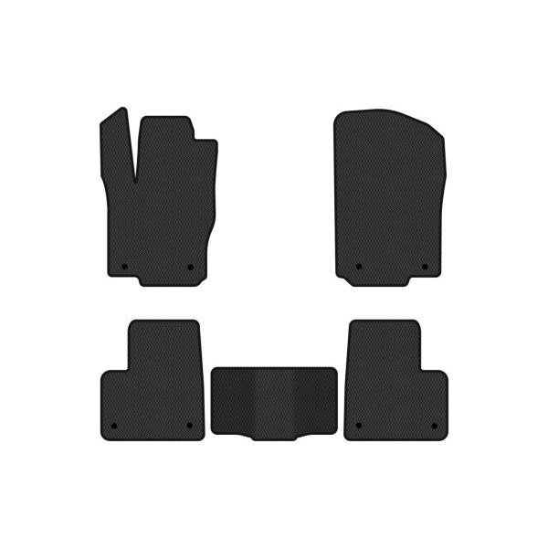 Фото - Коврики из экокожи в салон авто EVAtech для ML-Class (W166) Mercedes-Benz 2011-2015 1 поколение SUV EU (MB21534C5MS8BBB)