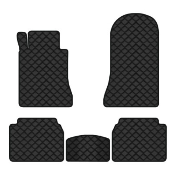 Фото - Коврики из экокожи в салон авто EVAtech для E-Class (W124) Mercedes-Benz 1984-1997 1 поколение Sedan EU (MB21719C5BBB)