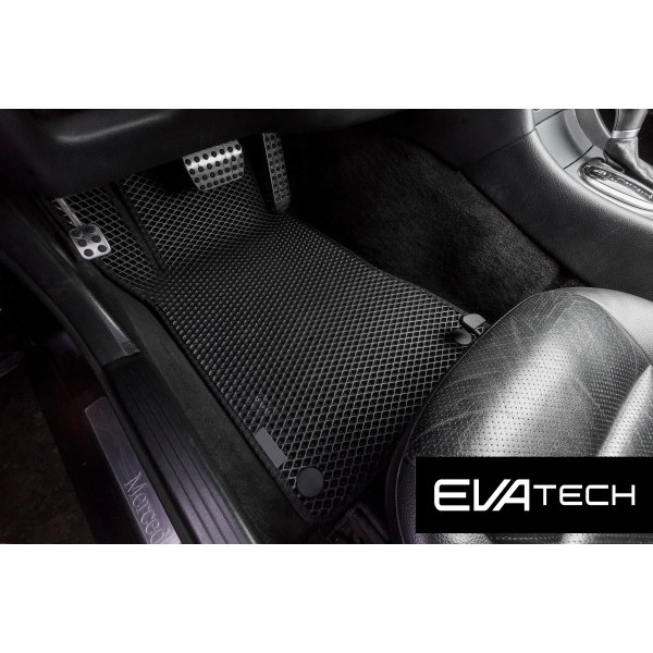 Фото - Килимки з екошкіри в салон авто EVAtech для C-Class (W203) RWD Mercedes-Benz 2000-2007 1 покоління Sedan EU (MB3152C5MS2BBB)