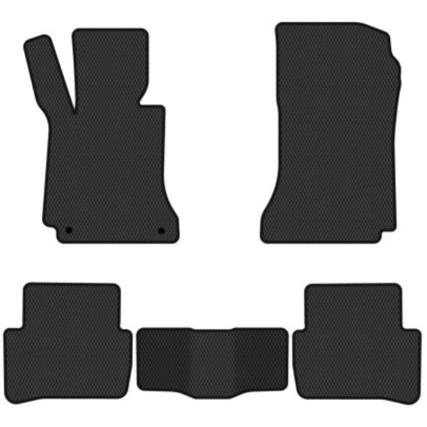 Фото - Коврики из экокожи в салон авто EVAtech для C-Class (W204) Mercedes-Benz 2007-2015 1 поколение Sedan EU (MB3156C5MS2BBB)