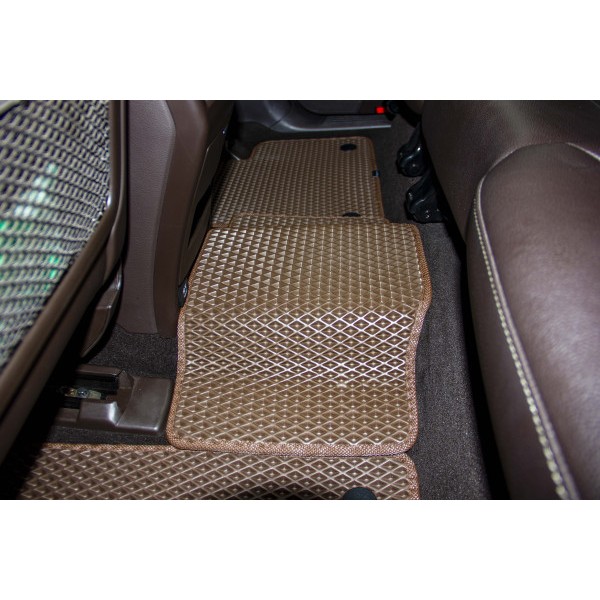 Фото - Коврики из экокожи в салон авто EVAtech для GLE-Class (W166) Mercedes-Benz 2015-2018 1 поколение SUV EU (MB3171C5MS8BBB)