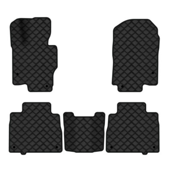 Фото - Коврики из экокожи в салон авто EVAtech для GLE-Class (W167) 5 seats Mercedes-Benz 2018 2 поколение SUV EU (MB3389CD5MS8BBB)