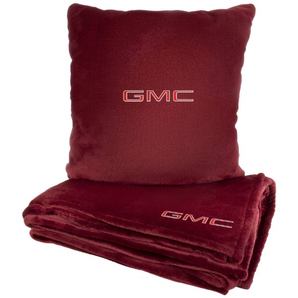 Фото - Набор плед + подушка в авто EVAtech M для GMC красные MBLMPSMRV070