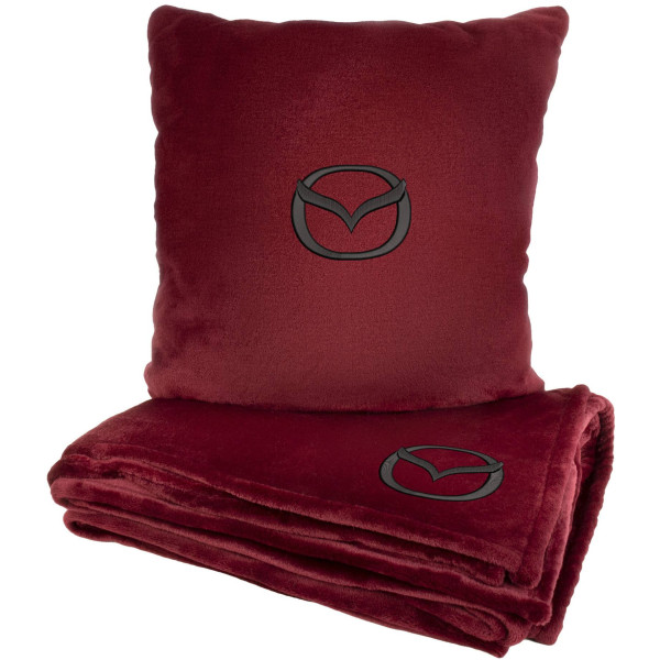 Фото - Набір плед + подушка в авто EVAtech M для Mazda червоні MBLMPSMRV100 Фото - Набір плед + подушка в авто EVAtech M для Mazda червоні MBLMPSMRV100