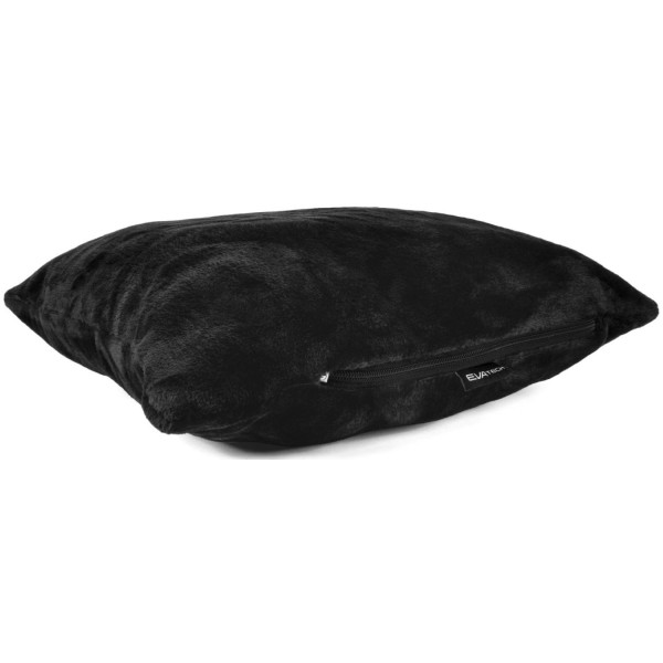 Фото - Набір плед + подушка в авто EVAtech із махри S для Land Rover Чорні (MBLMPSSBV038)