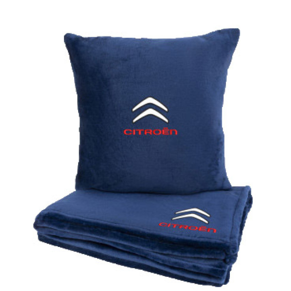 Фото - Набір плед + подушка в авто EVAtech із махри S для Citroen сині (MBLMPSSLV037) Фото - Набір плед + подушка в авто EVAtech із махри S для Citroen сині (MBLMPSSLV037)