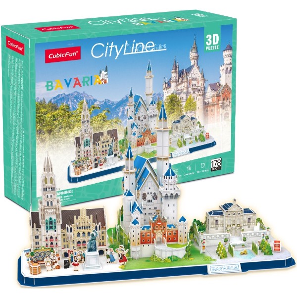 Фото - 3D пазлы Cubic Fun ''City Line Bavaria" (MC267h) Фото - 3D пазлы Cubic Fun ''City Line Bavaria" (MC267h)
