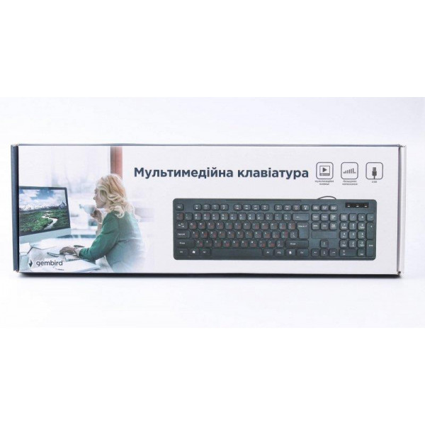 Фото - Клавіатура дротова Gembird KB-MCH-04-UA Black USB UKR