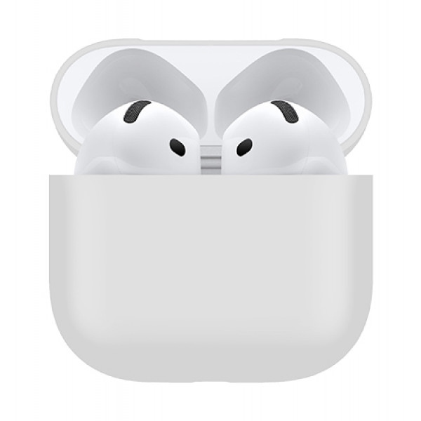 Фото - Чехол для наушников MAKE for Apple AirPods 4 Silicone White (MCL-AA4WH) Фото - Чехол для наушников MAKE for Apple AirPods 4 Silicone White (MCL-AA4WH)