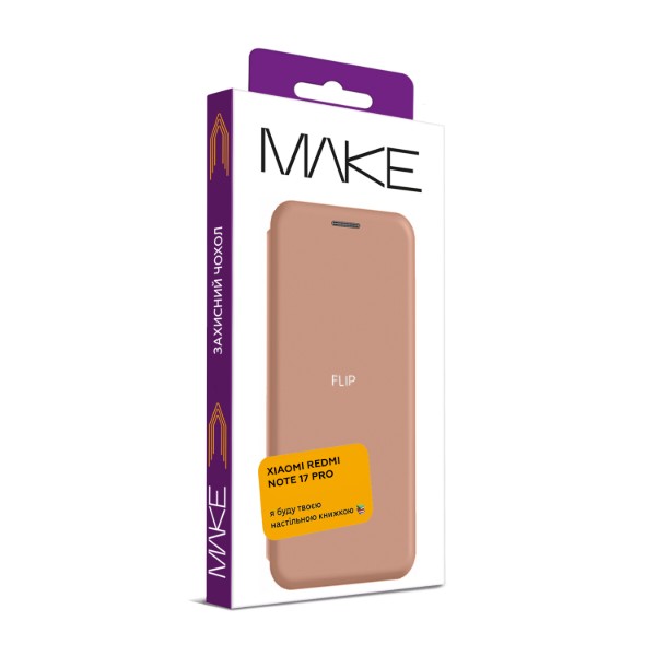 Фото - Чохол для смартфону MAKE Flip for Xiaomi Redmi Note 17 Pro, Satin Orange (MCP-XRN17PSO)