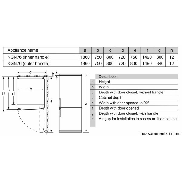 Фото - Холодильник Bosch KGN76CXE0N