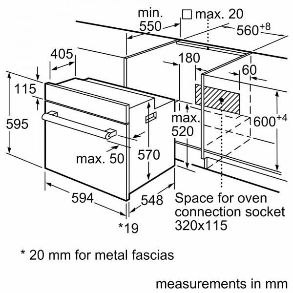 Фото - Духова шафа Bosch HBJ517SG0R