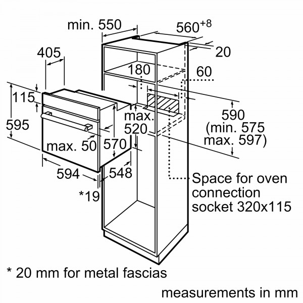 Фото - Духова шафа Bosch HBJ517SG0R