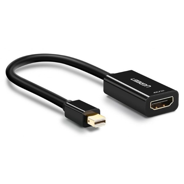 Фото - Переходник Mini Display Port-HDMI UGREEN MD112 Mini DP to HDMI Converter Black (40360)