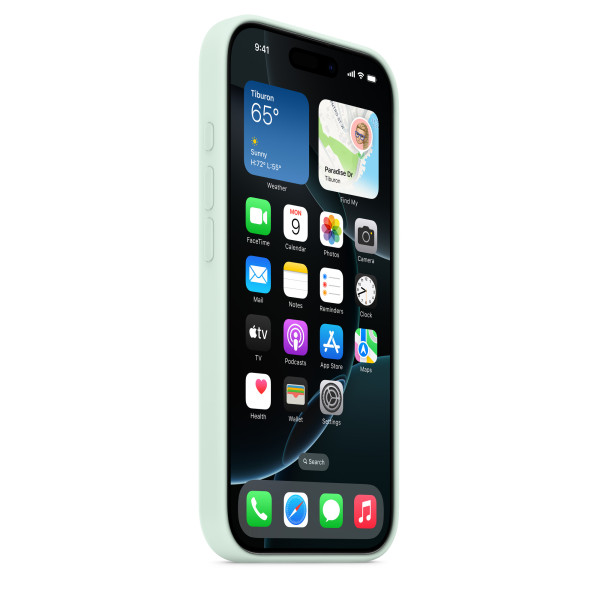 Фото - Чехол для смартфона Apple Silicone Case with MagSafe Aquamarine iPhone 16 Pro (MDG04ZM/A)