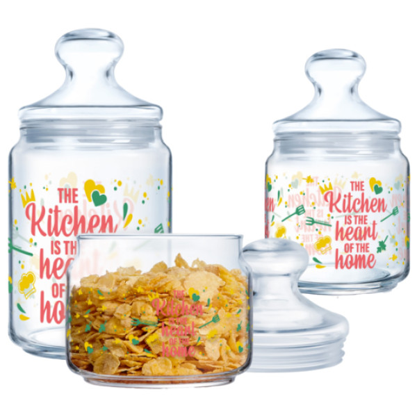 Фото - Набір ємностей для сипучих Luminarc CLUB HEART OF HOME 3х0.5, 0.75, 1 л (X1074) Фото - Набір ємностей для сипучих Luminarc CLUB HEART OF HOME 3х0.5, 0.75, 1 л (X1074)