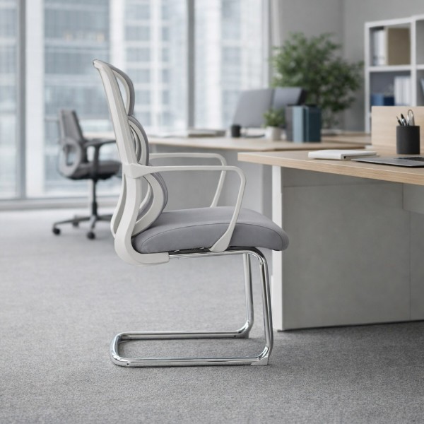 Фото - Крісло офісне Mealux Easy Static Grey (HF-L10 F/G)