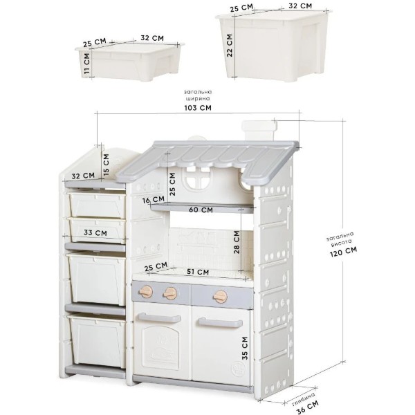 Фото - Стеллаж Mealux Chef White (KD-E153 White)
