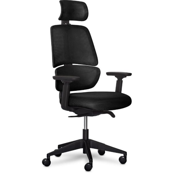 Фото - Кресло офисное Mealux Leo Air Plus Black (Y-546 KB)