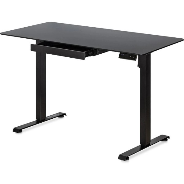 Фото - Стіл з електрорегулюванням висоти Mealux PowerDesk Glass Black (EVO-201 Glass/Black)